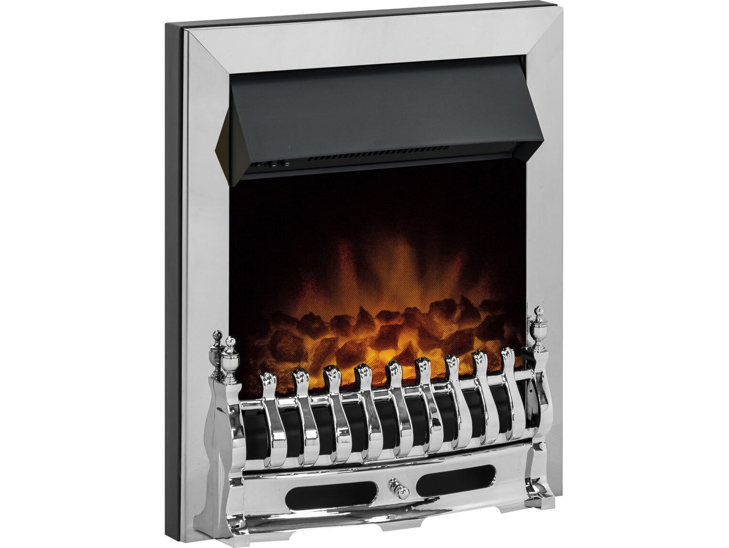 Ambient Glow Royal - Electric Fire - Black & Chrome