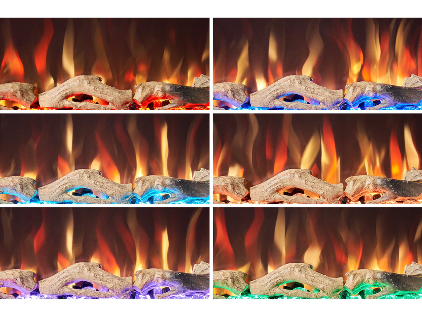 Ambient Glow Lyra 50 inch - Media Wall Fire - Electric inset