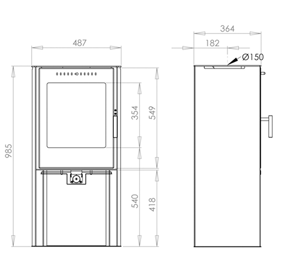 Aduro 19 - 5Kw - Wood Burning Stove