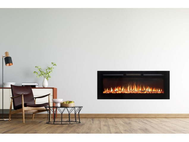 Ambient Glow Lyra 50 inch - Media Wall Fire - Electric inset