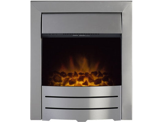 Ambient Glow Cairo - Electric Fire - Brushed Steel
