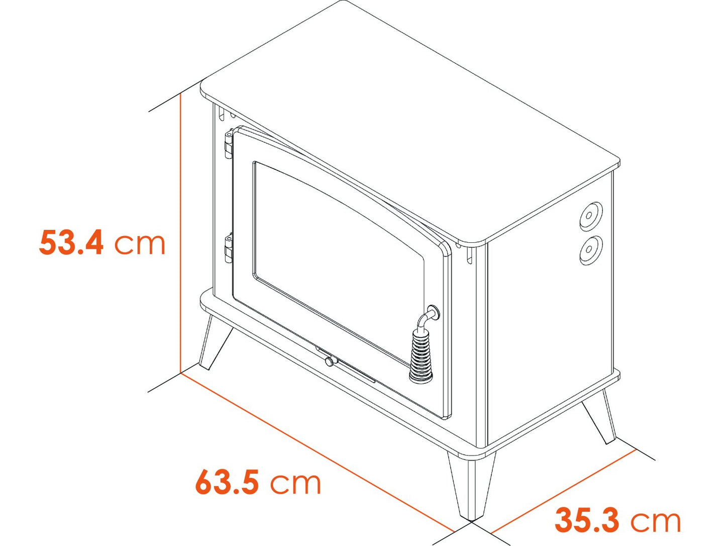 Ambient Glow Juke - Electric Stove - Grey