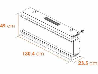 Ambient Glow Amoure 125 - Media Wall Fire - Electric Panoramic