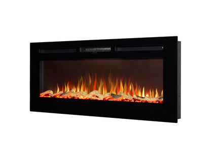 Ambient Glow Lyra 50 inch - Media Wall Fire - Electric inset