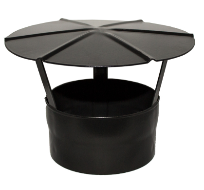 5 Inch (125mm) - Vitreous Enamel Rain Cap