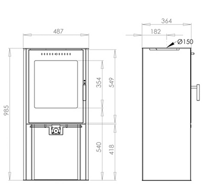 Aduro 19 - 5Kw - Wood Burning Stove