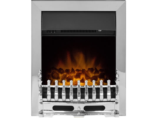 Ambient Glow Royal - Electric Fire - Black & Chrome